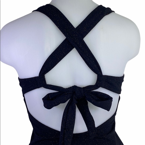 JESSICA Simpson Black Shimmering 1 Piece Swimsuit - Picture 10 of 16